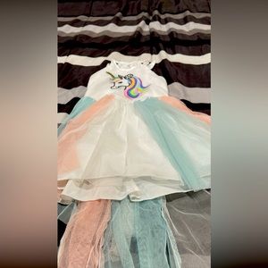 4t- unicorn spring dress